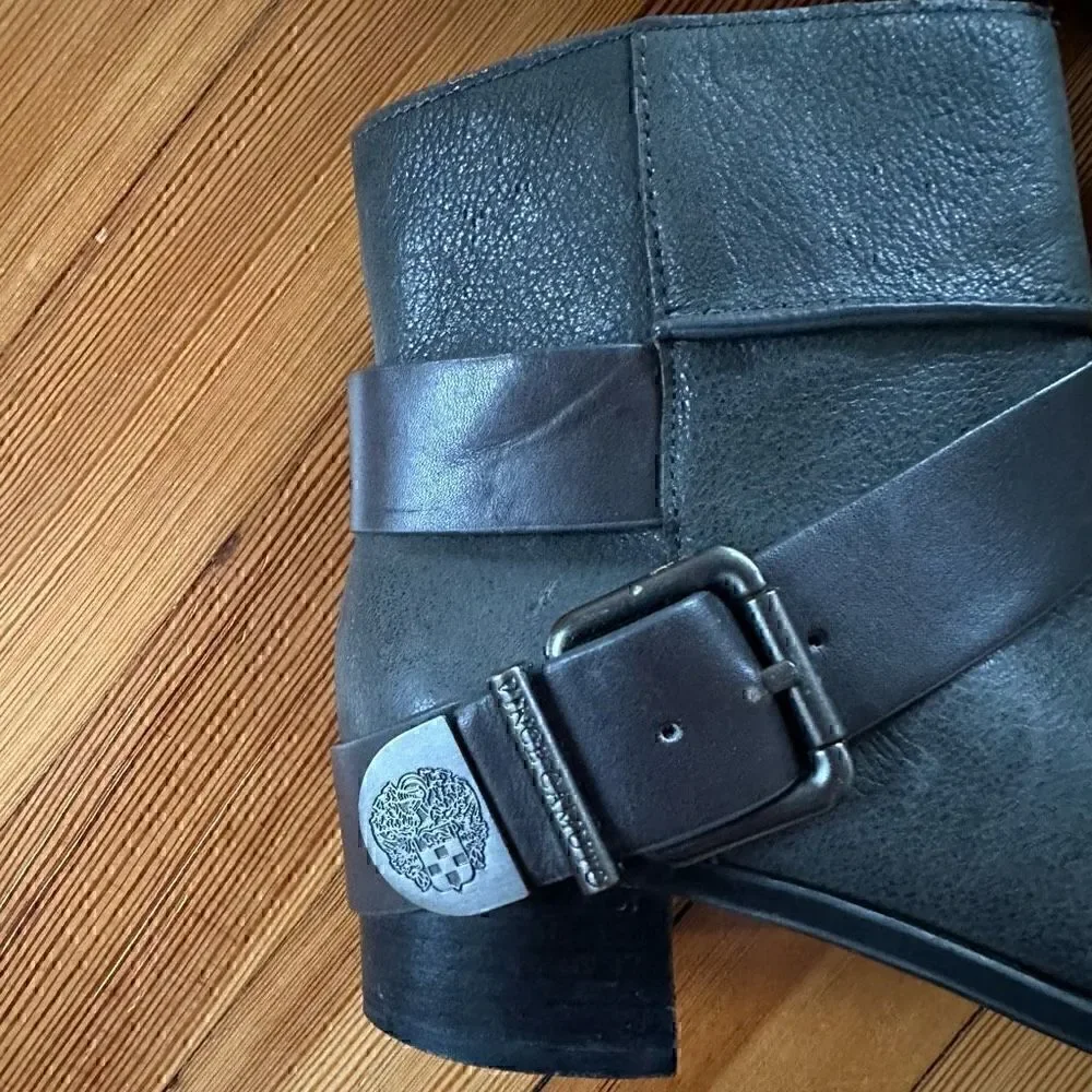 Vince Camuto Romeo Buckled Ankle Boots in After Midnight
